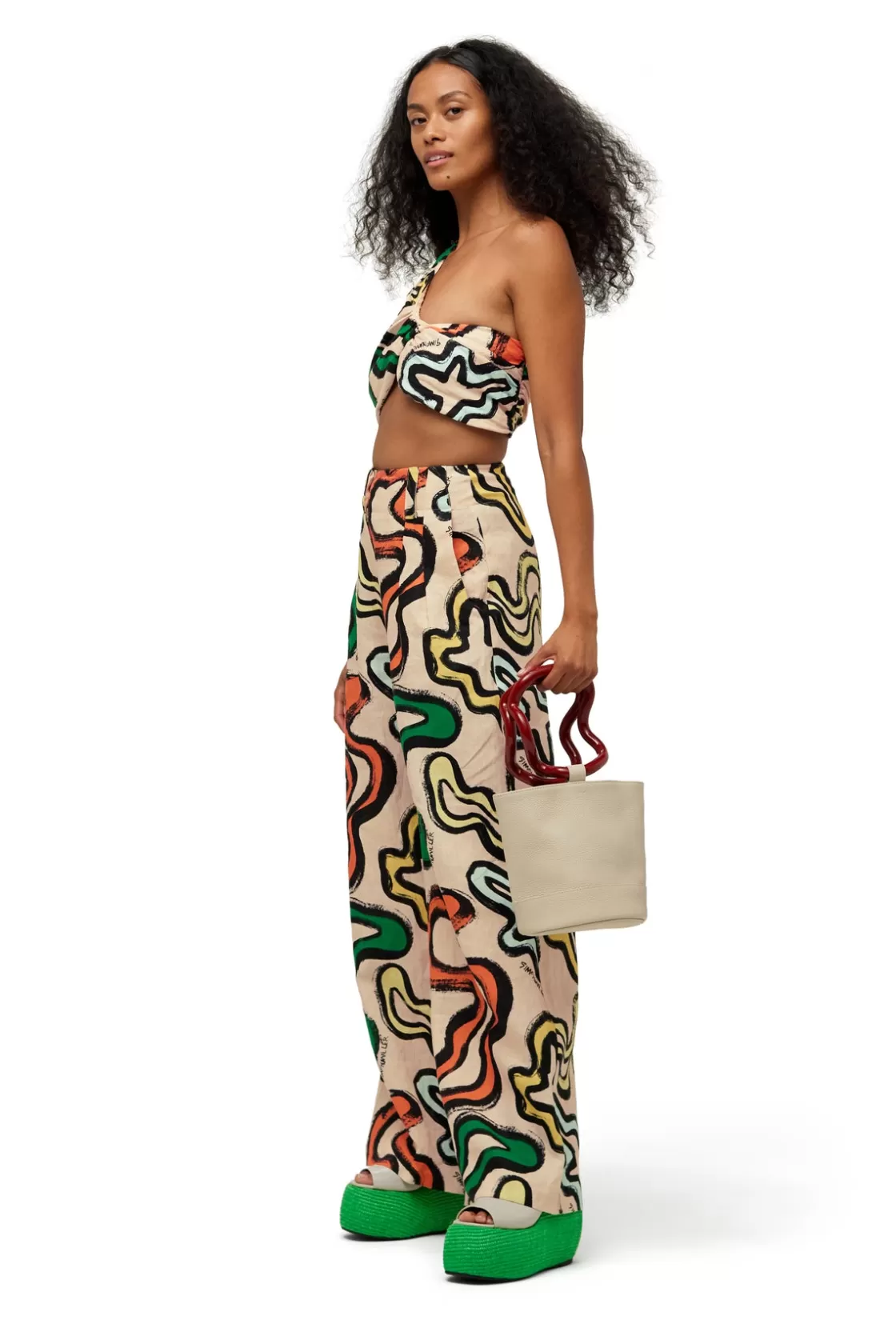 Women Simon Miller Prints | Linen Bloo Pant