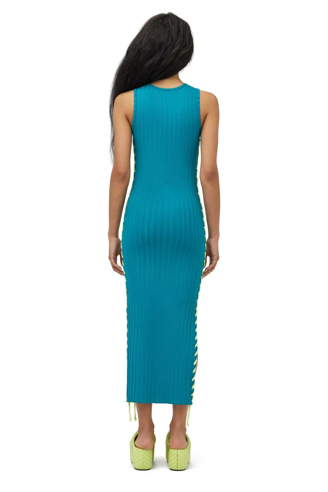 Women Simon Miller Dresses | Rib Blix Dress With Whip Stitch