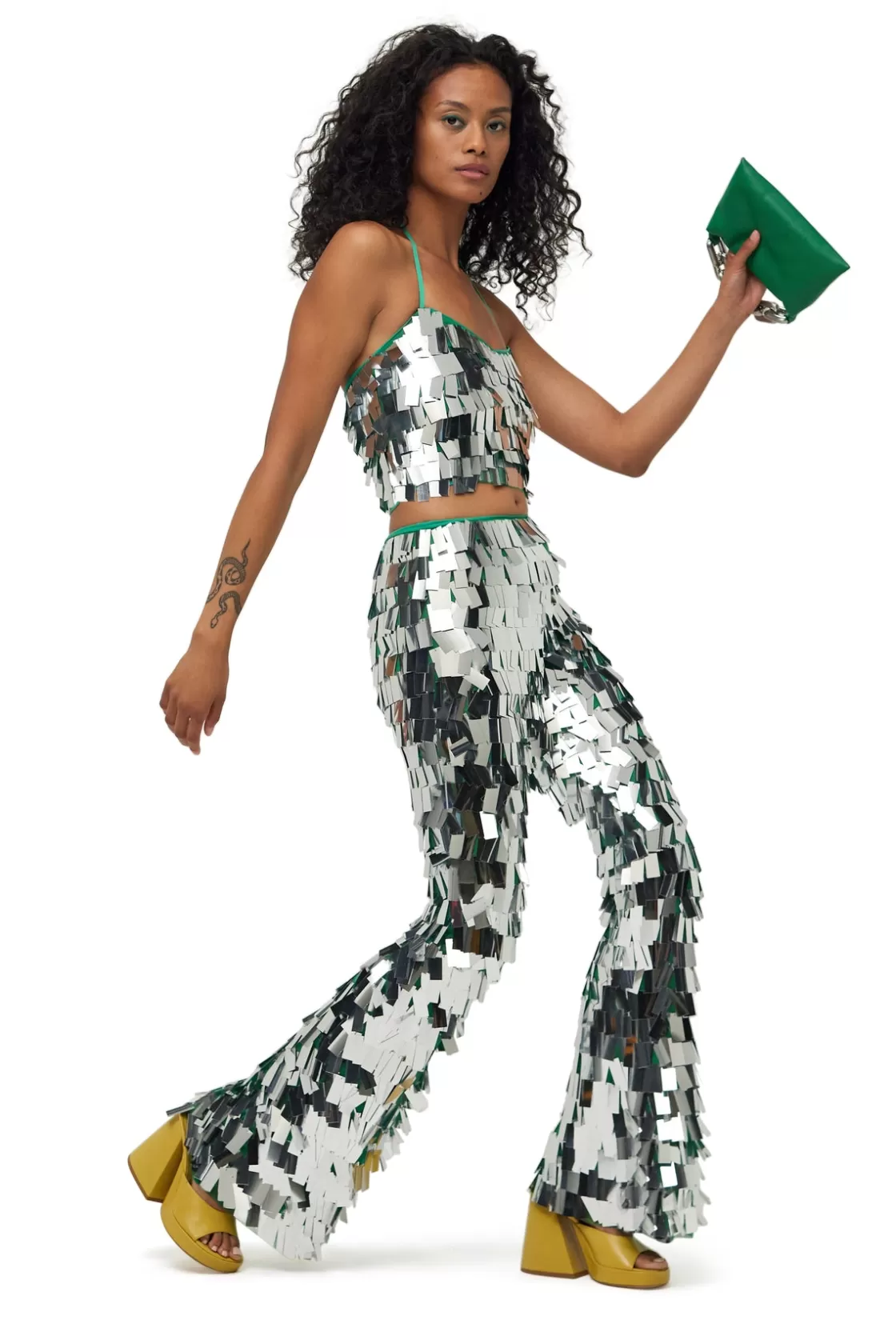 Women Simon Miller Bottoms | Robo Sequin Pant